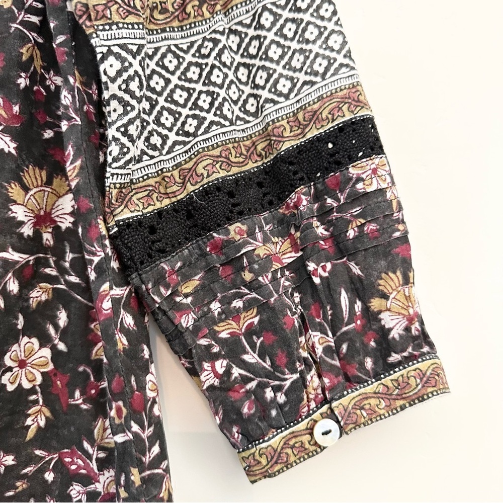 Cleobella Christy Blouse, Lolita Block Print - Picture 8 of 10